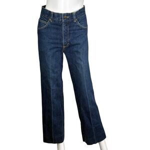 Vintage 70s Le Crab Jeans 29X31 Straight Leg Bohemian Festival